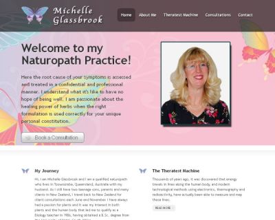 Michelle Glassbrook Web Site Design by JeRo in Tauranga
